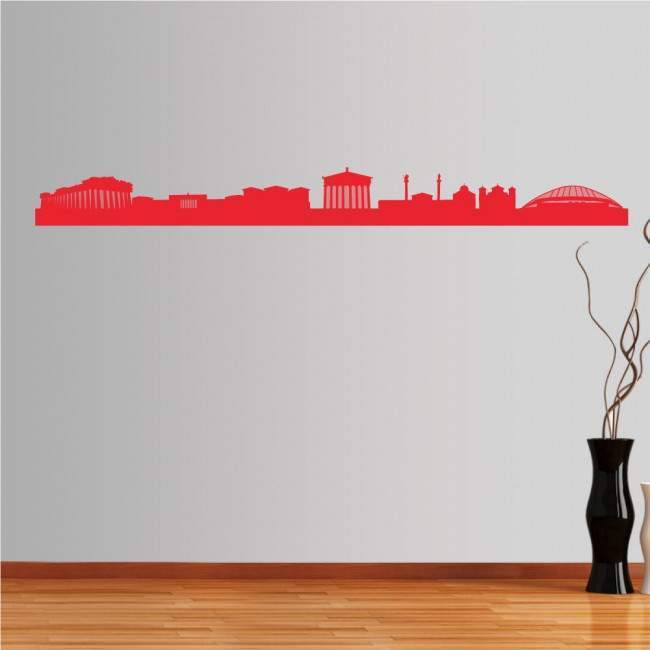 Wall stickers Athens,  Outline of important buildings