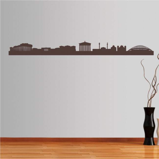 Wall stickers Athens,  Outline of important buildings
