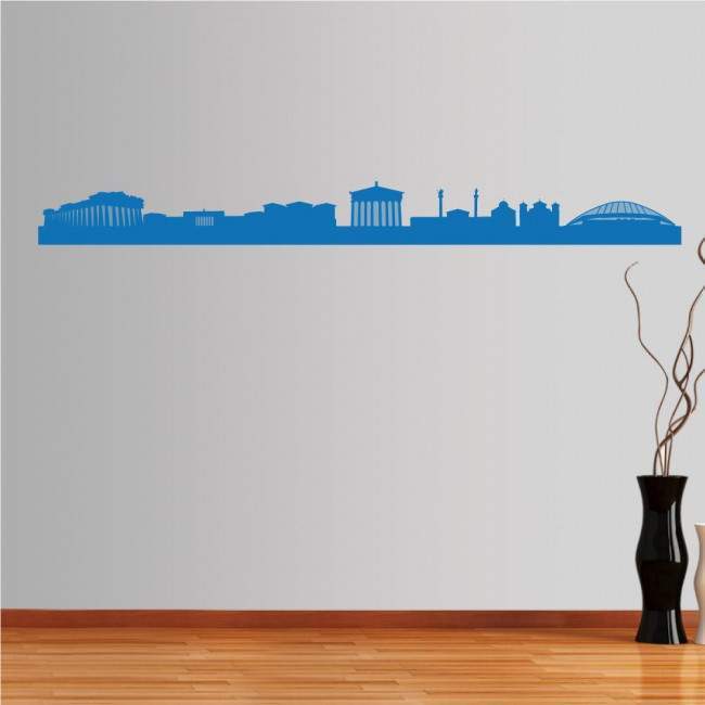 Wall stickers Athens,  Outline of important buildings