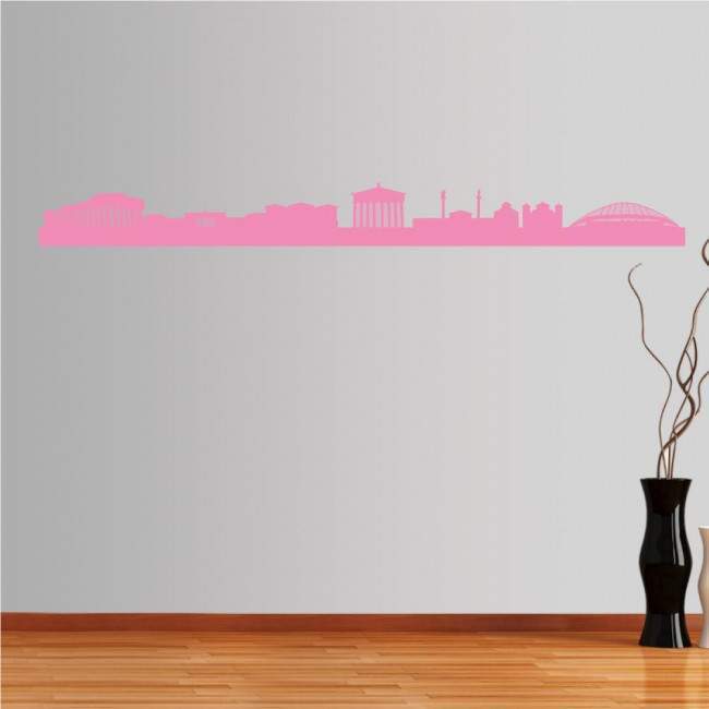 Wall stickers Athens,  Outline of important buildings