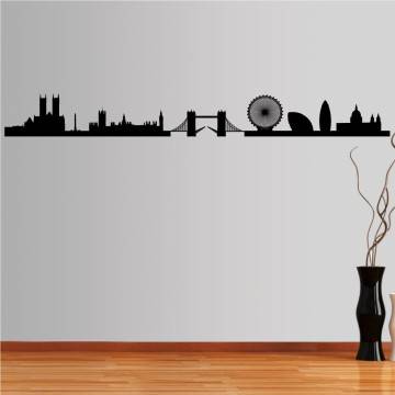 Αυτοκόλλητο τοίχου Λονδίνο, Περίγραμμα σημαντικών κτιρίων