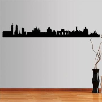 Wall stickers Madrite,  Outline of important buildings
