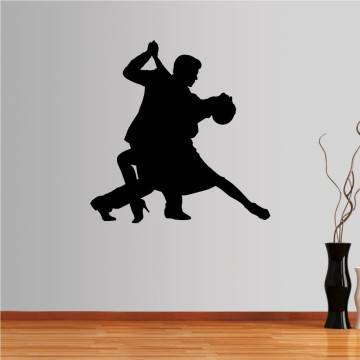 Αυτοκόλλητο τοίχου Ζευγάρι χορευτών