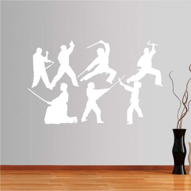 Wall stickers Collection of martial arts with weapons