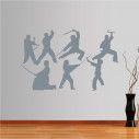 Wall stickers Collection of martial arts with weapons