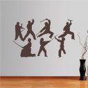 Wall stickers Collection of martial arts with weapons