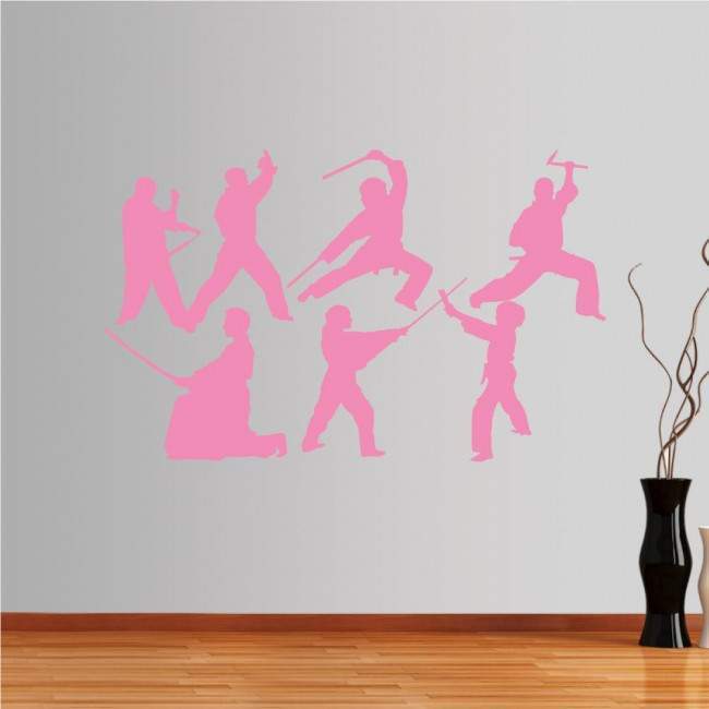 Wall stickers Collection of martial arts with weapons