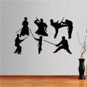 Wall stickers Collection of martial arts with weapons 2