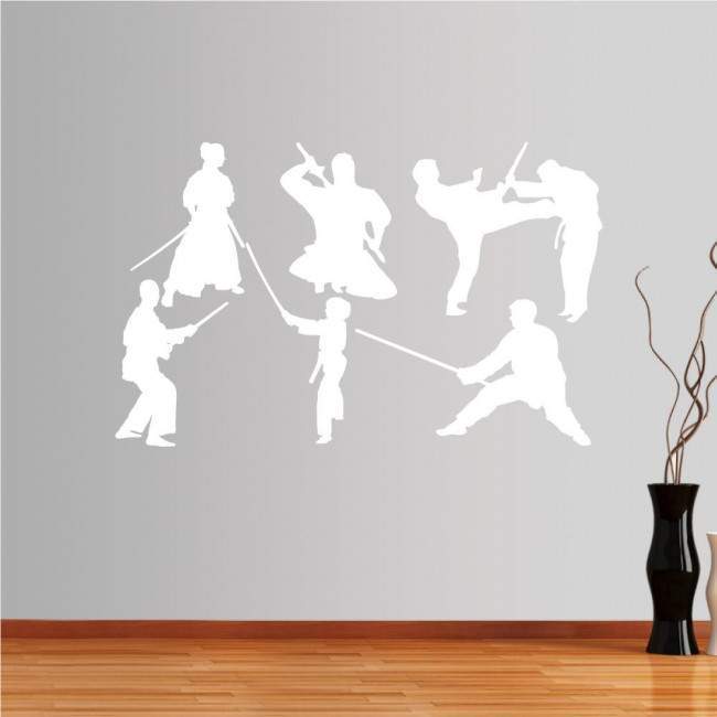 Wall stickers Collection of martial arts with weapons 2