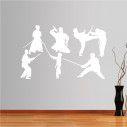 Wall stickers Collection of martial arts with weapons 2