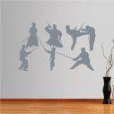 Wall stickers Collection of martial arts with weapons 2