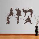 Wall stickers Collection of martial arts with weapons 2