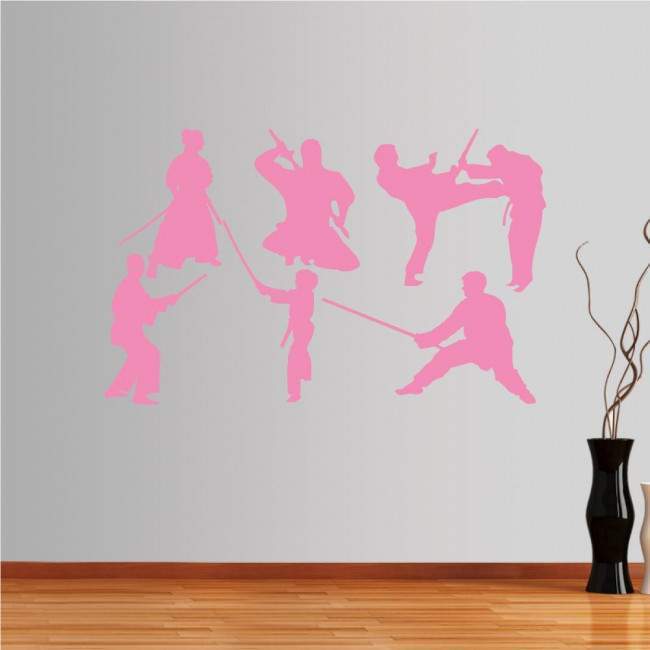 Wall stickers Collection of martial arts with weapons 2