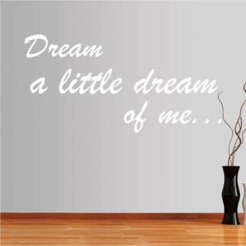 Αυτοκόλλητο τοίχου φράσεις. Dreams... 2