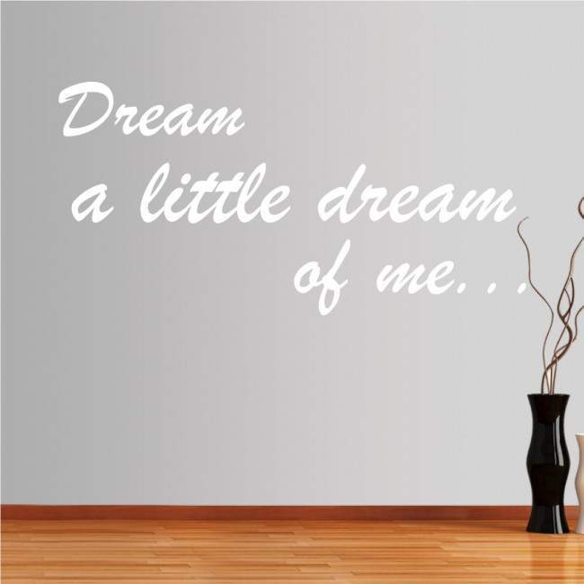 Αυτοκόλλητο τοίχου φράσεις. Dreams...
