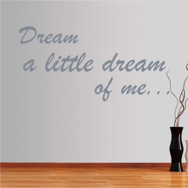 Αυτοκόλλητο τοίχου φράσεις. Dreams...