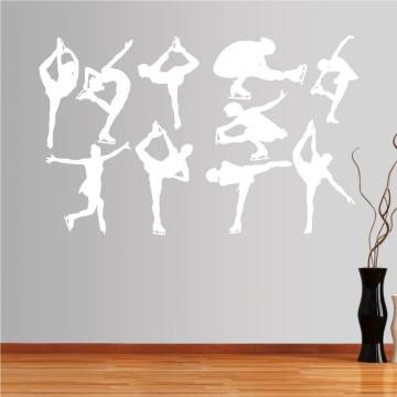 Wall stickers Ice skating figures 2