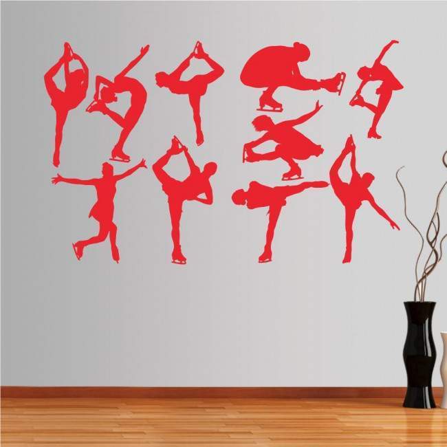 Wall stickers Ice skating figures