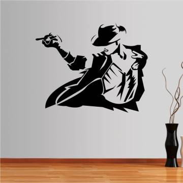 Αυτοκόλλητο τοίχου Michael Jackson figure 2