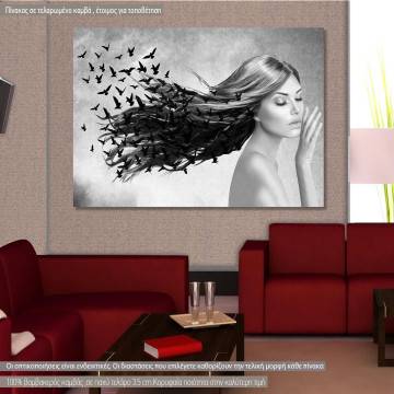 Πίνακας σε καμβά Fly away