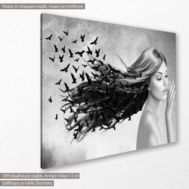 Canvas print Fly away, side