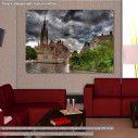 Canvas print Medieval village