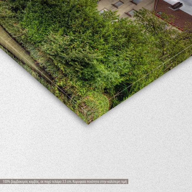 Canvas print Medieval village, detail