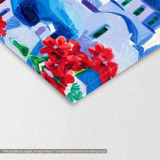 Canvas print Greek island landscape III, detail