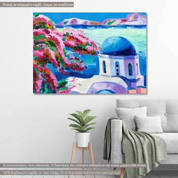 Canvas print Greek island landscape IV
