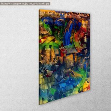 Canvas print Geometrical graffiti vertical View 1 2