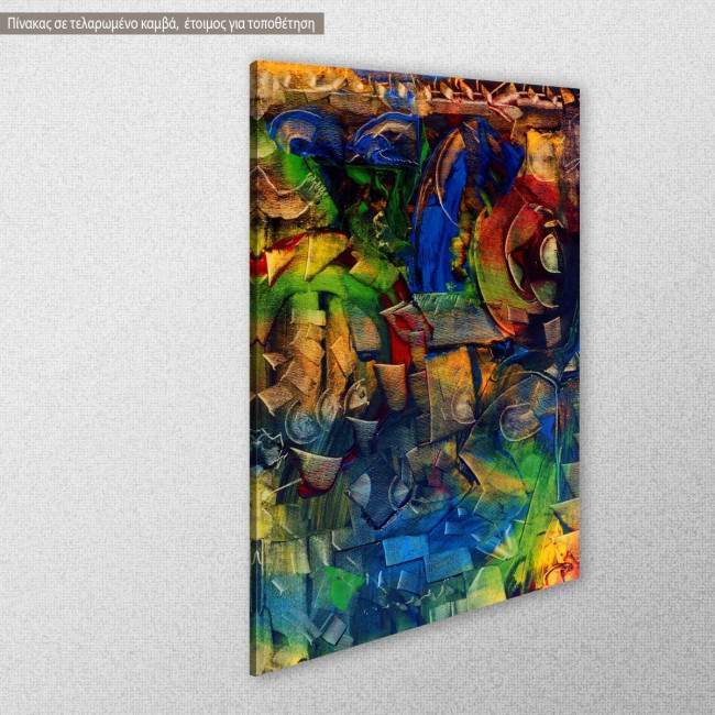 Canvas print Geometrical graffiti vertical, side