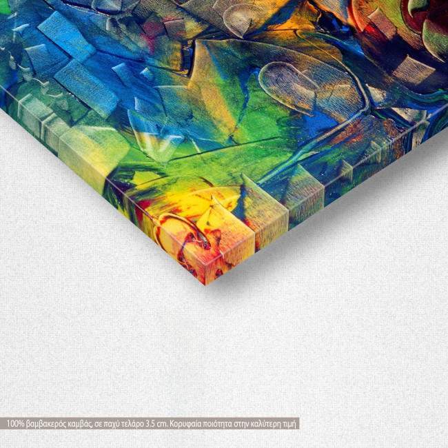 Canvas print Geometrical graffiti vertical, detail