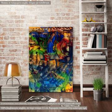 Canvas print Geometrical graffiti vertical
