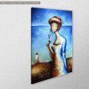 Canvas print Elegant lady, side