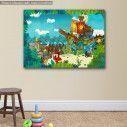 Kids canvas print Red dragon