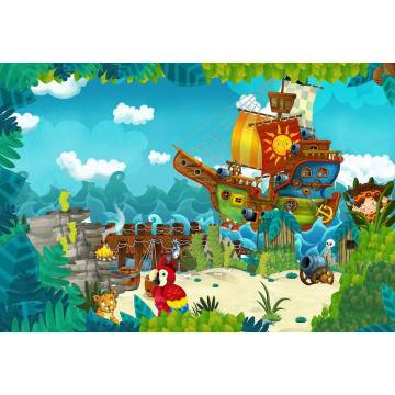 Kids canvas print Red dragon 2