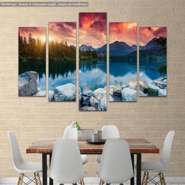 Canvas print Mountain lake