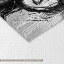 Canvas print Woman portrait grayscale, detail