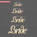 Wooden word Bride