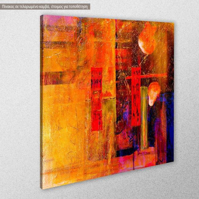 Canvas print Abstract geometric I, side