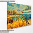 Canvas print Sunset over lake II, side
