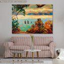 Canvas print Sunset over lake