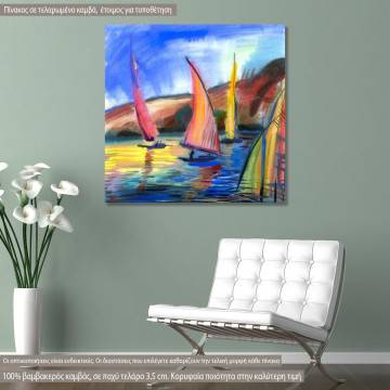 Canvas print Sailing boats