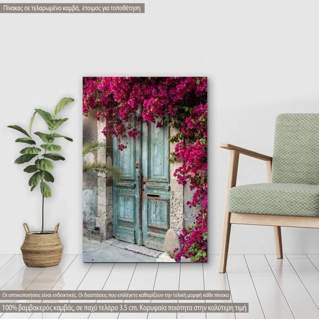 Canvas print Old wooden door