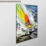Canvas print Turbulent waters, side