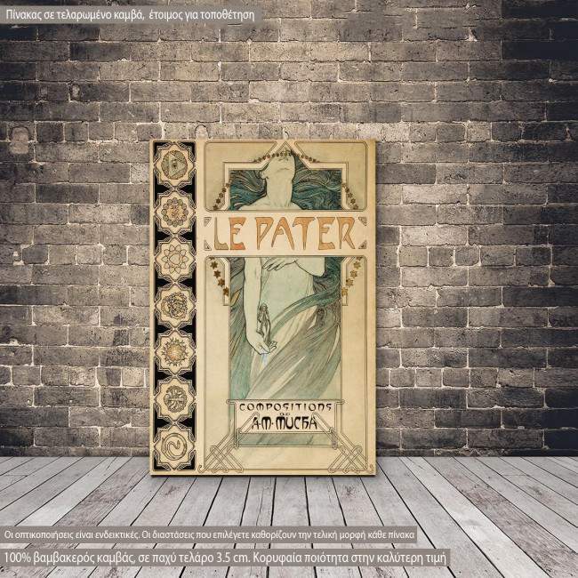 Canvas print  Le Pater, Mucha A.