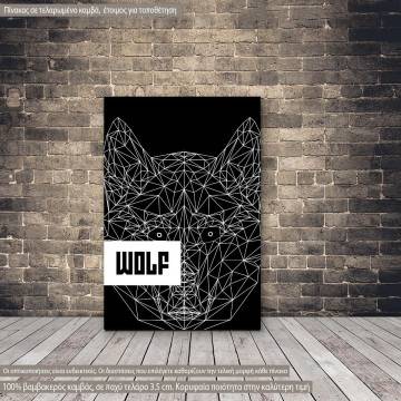 Πίνακας σε καμβά Wolf
