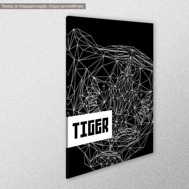 Canvas print Tiger, side