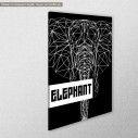Canvas print Elephant, side