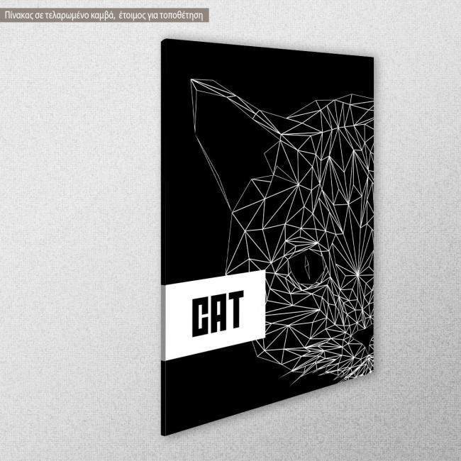 Canvas print Cat, side